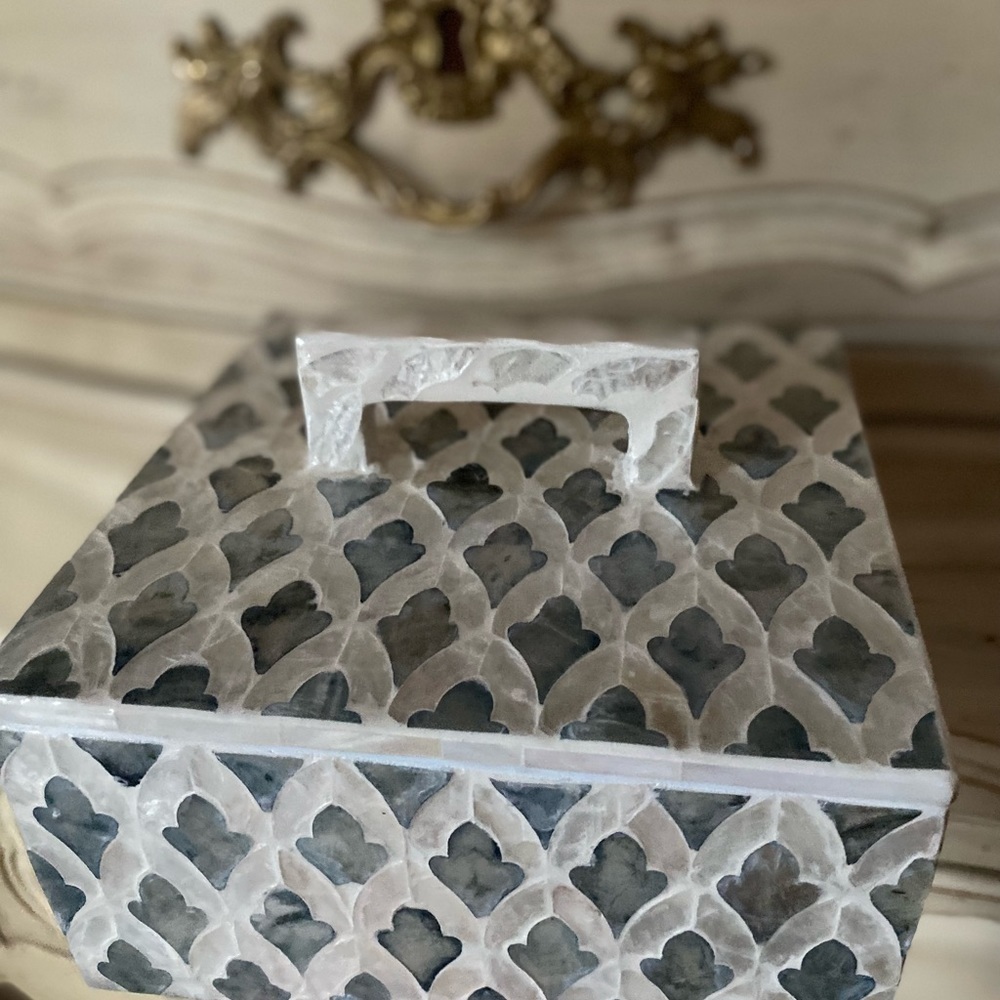 Beautiful Moroccan tile style large jewelry box NWT - Picture 12 of 16